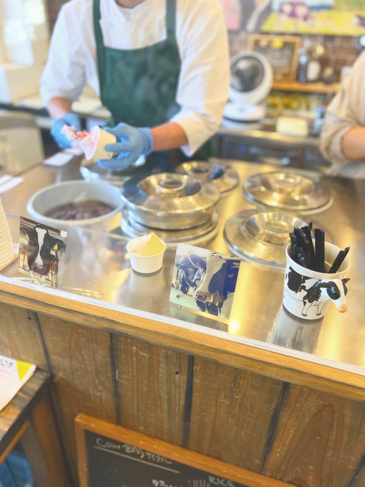 ジェラートのショーケース