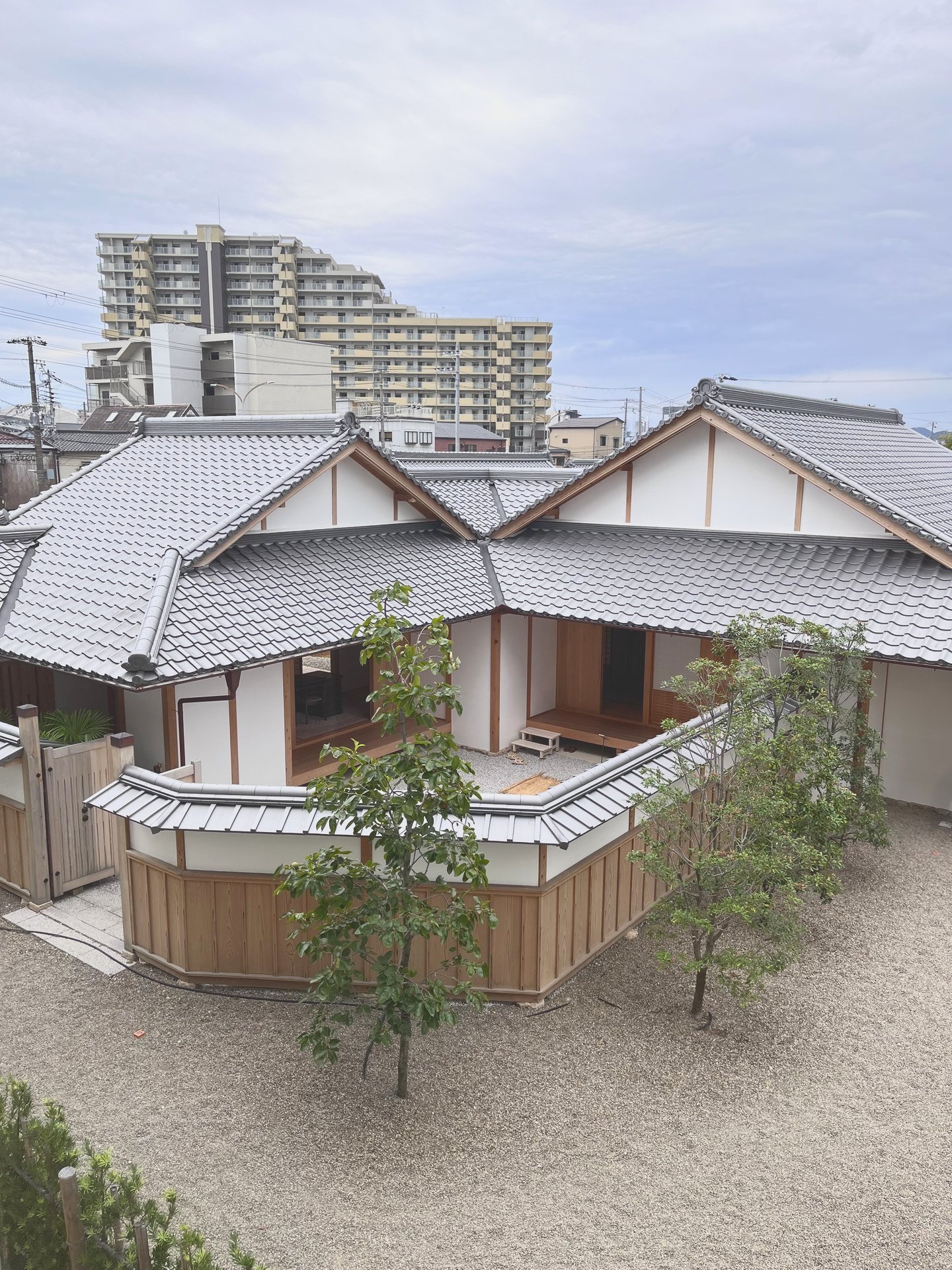 初代県庁館の建物を上から見た風景
