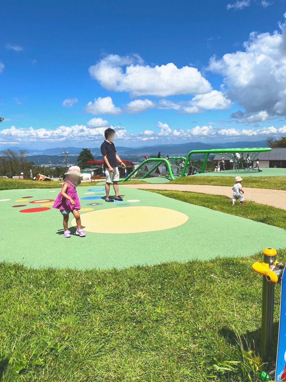 生駒山上遊園地のPLAY PEAK ITADAKIは1歳でも遊べる?水遊びと3歳の遊園地デビューに行ってきた