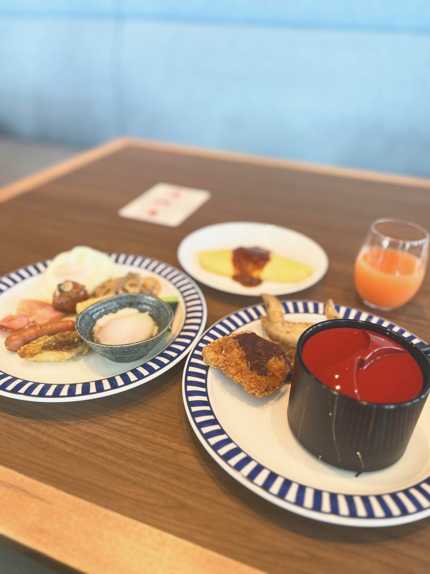 朝食でいただいた料理