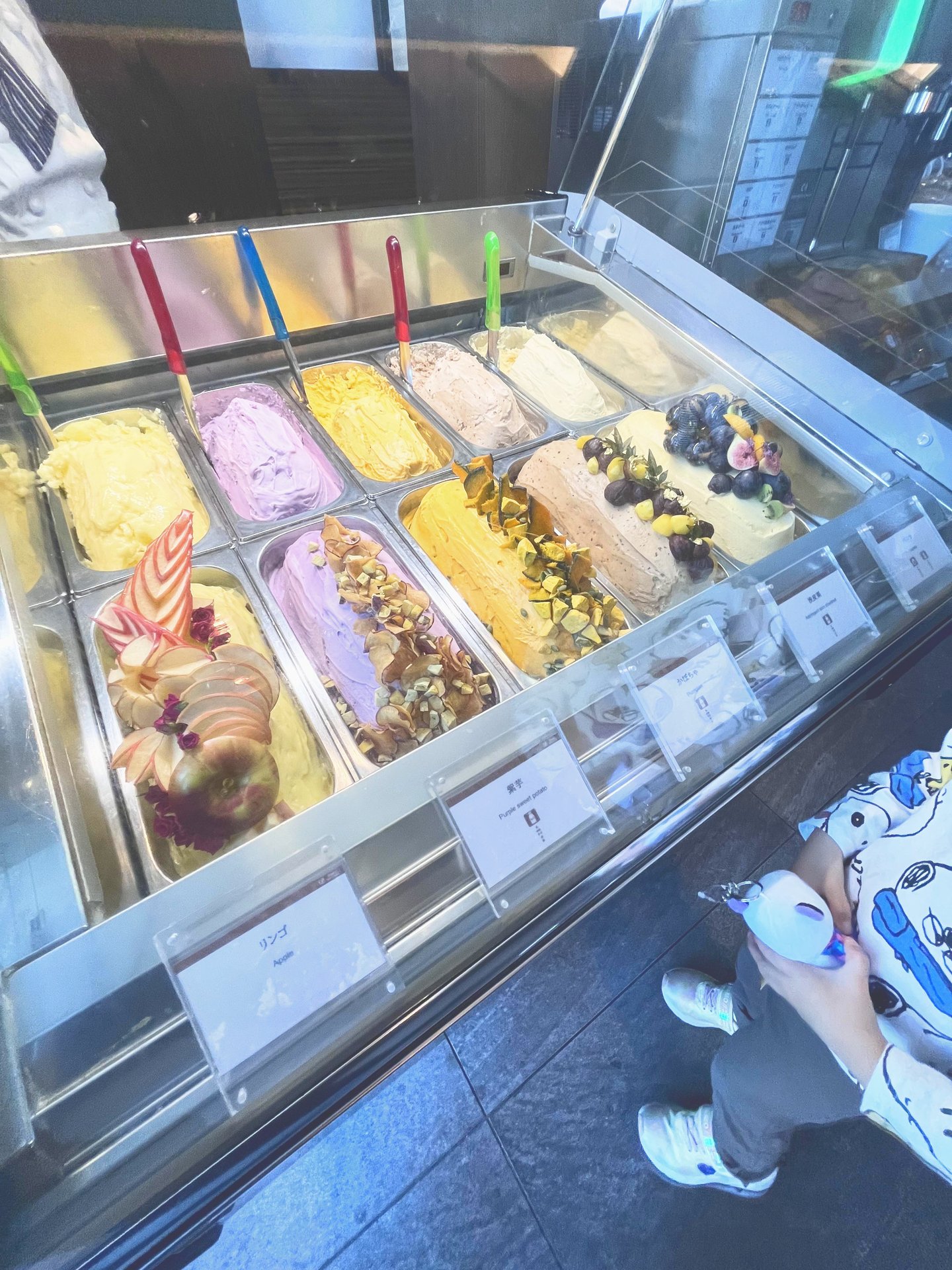 朝食会場に並んでいたジェラート
