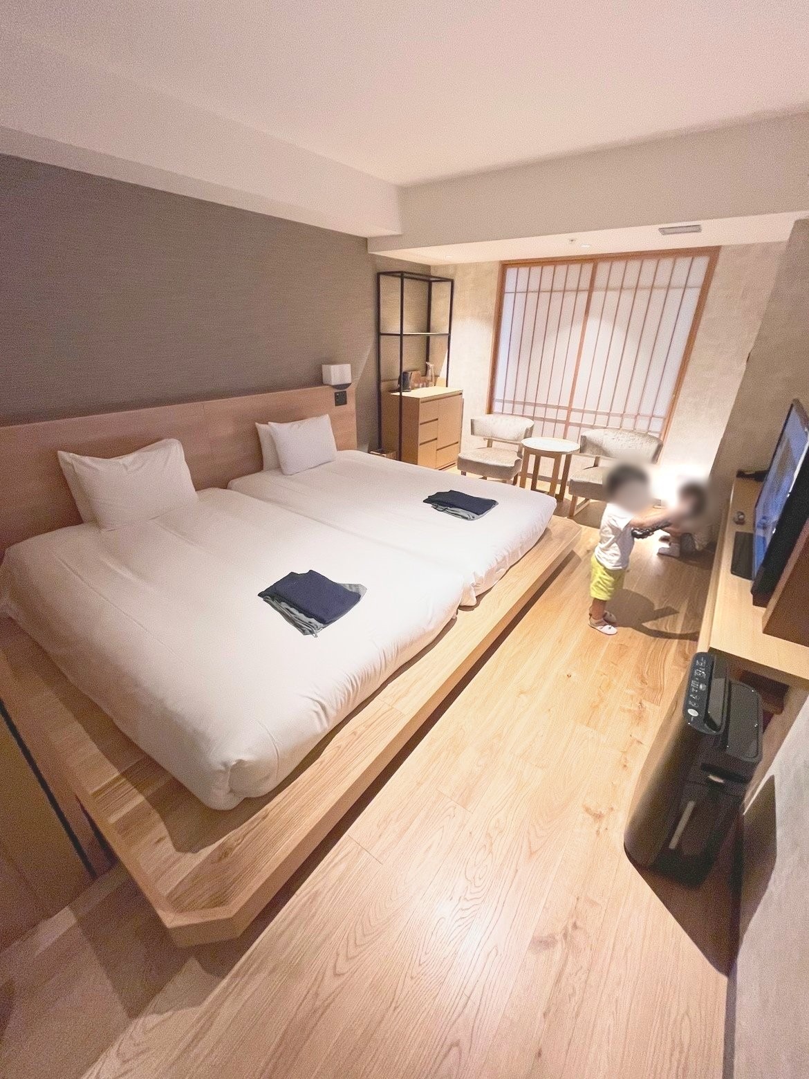梅小路ポテル京都は子連れに便利?靴を脱いで過ごせる客室と木育キッズスペースの宿泊レポ